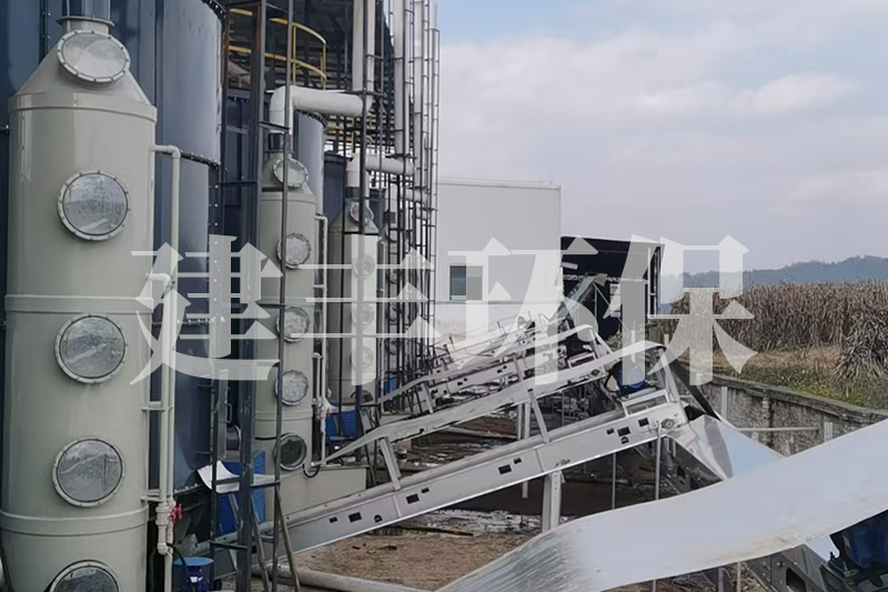 建丰环保有机肥发酵罐现场：宛如绿色引擎，驱动有机肥产业前行